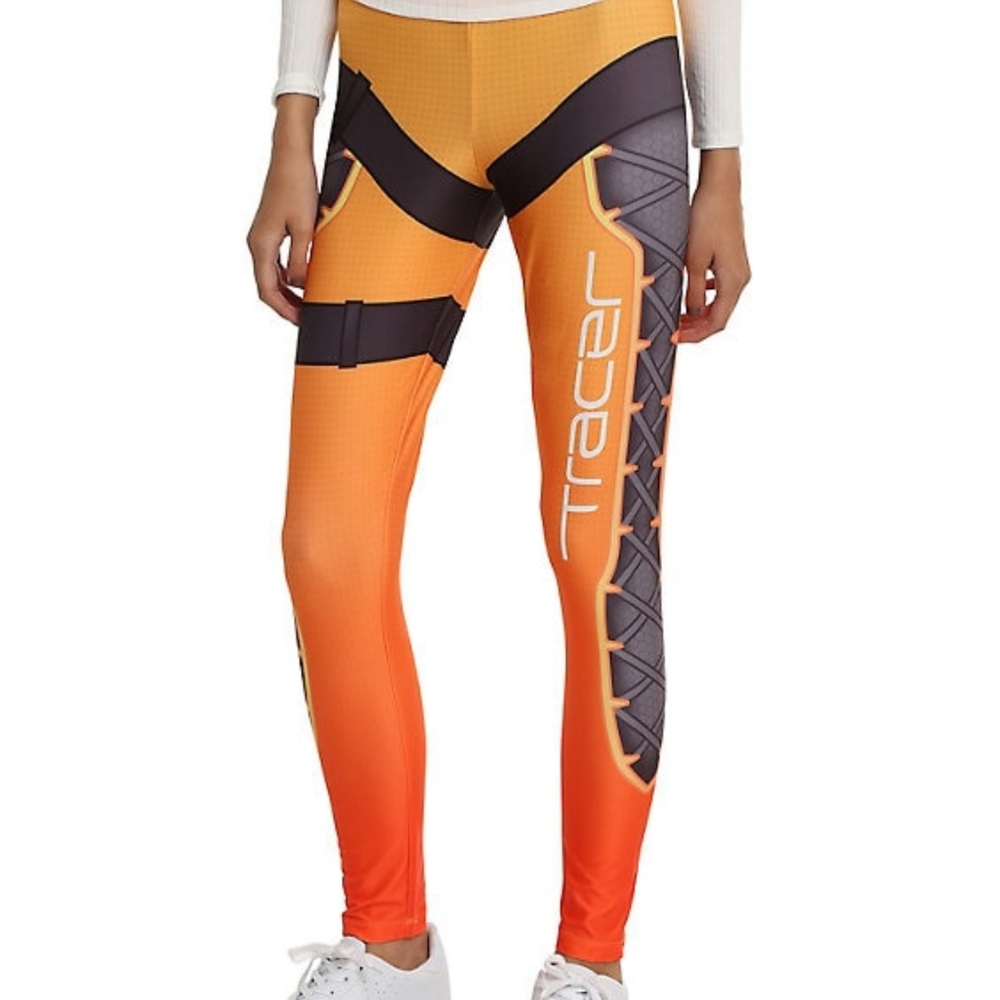 NWOT Overwatch Tracer Cosplay Leggings
